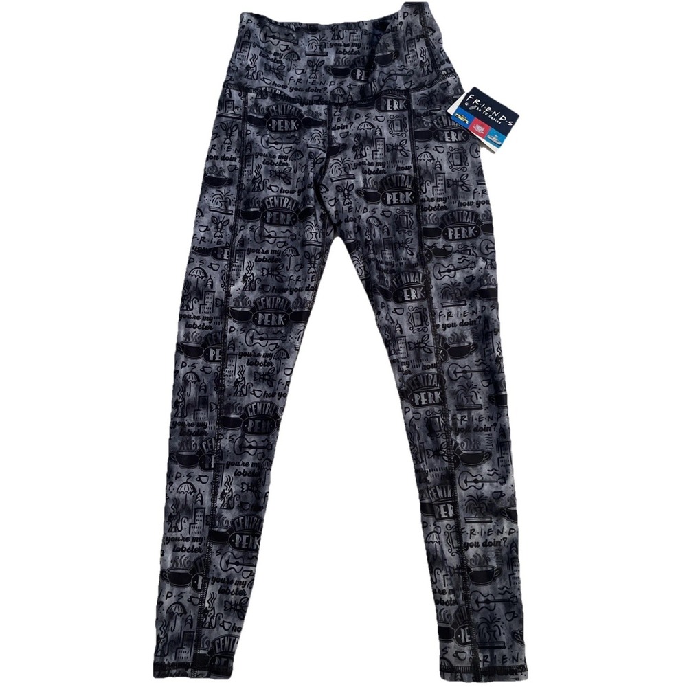 Friends Central Perk High-Waisted Leggings Women's Size Small With Tags